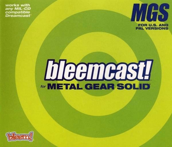 Bleemcast for Metal Gear Solid box art for Sega Dreamcast
